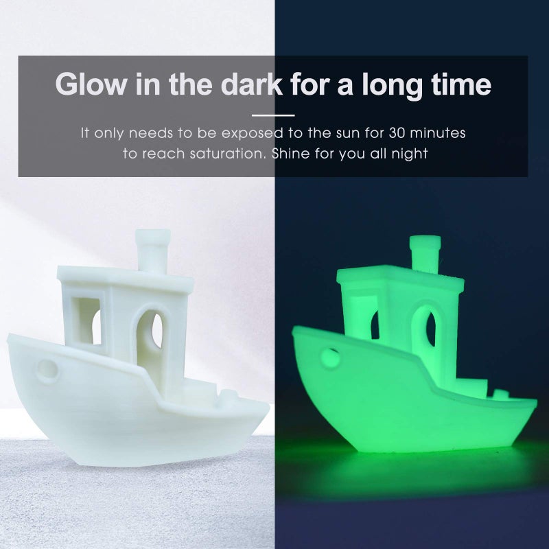 iSANMATE 3D Printer Filament, PLA Filament Glow in The Dark, 1.75mm Dimensional Accuracy +/- 0.03 mm, 1 kg Spool - Image 4